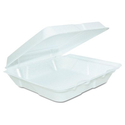 Foam Square Take Out Container  with Perforated Hinged Lid