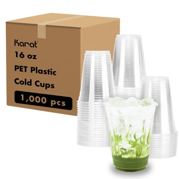 16 oz Plastic Clear Cups