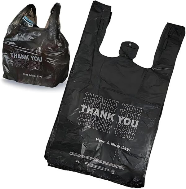 Black Thank You Bags