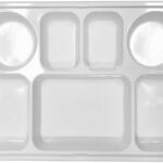 7 Compartment Rectangle Plastic Plates