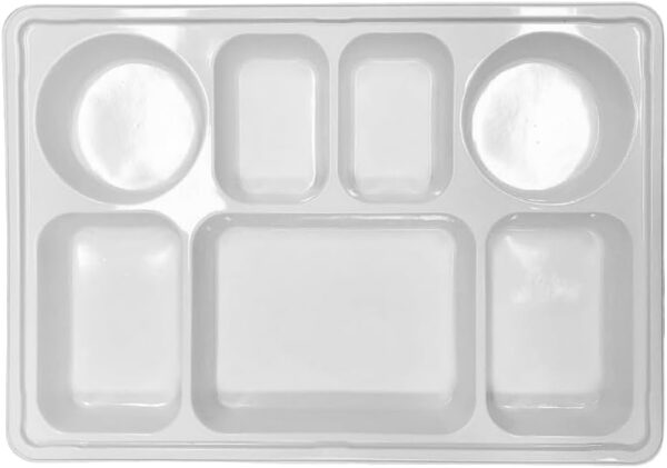 7 Compartment Rectangle Plastic Plates