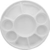 9 Compartment Round Plastic Plates