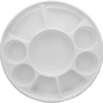 9 Compartment Round Plastic Plates