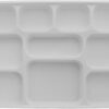 10 Compartment Rectangle Plastic Plates