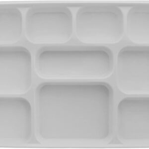 10 Compartment Rectangle Plastic Plates