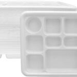 11 Compartment Rectangle Plastic Plates