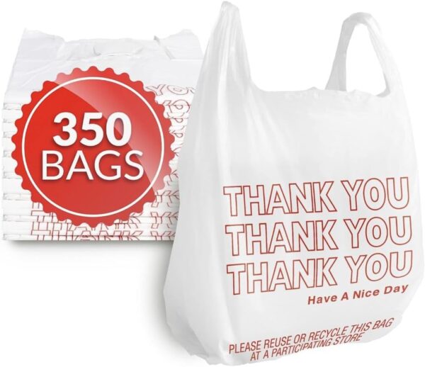 White Thank You Bags