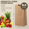 8 lb Kraft Bags