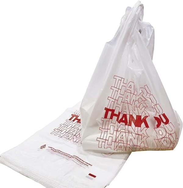 White Thank You Bags