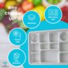 11 Compartment Rectangle Plastic Plates