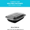 28 oz Meal Prep Plastic Container with lids