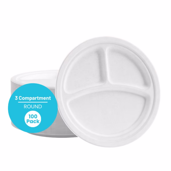 3 Compartment Round